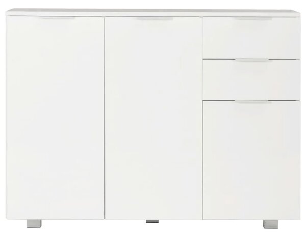 Komoda visoki sjaj bijela 107x35x80 5 cm - Bijela 1 Bijela