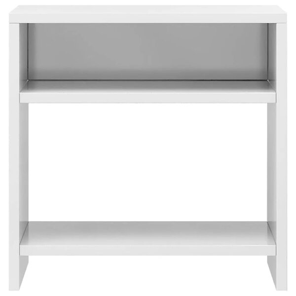 Noćni ormarić 2 kom sjajni bijeli 40x30x40 cm konstruirano drvo - Visoko sjajno bijela 2 Visoko sjajno bijela 2
