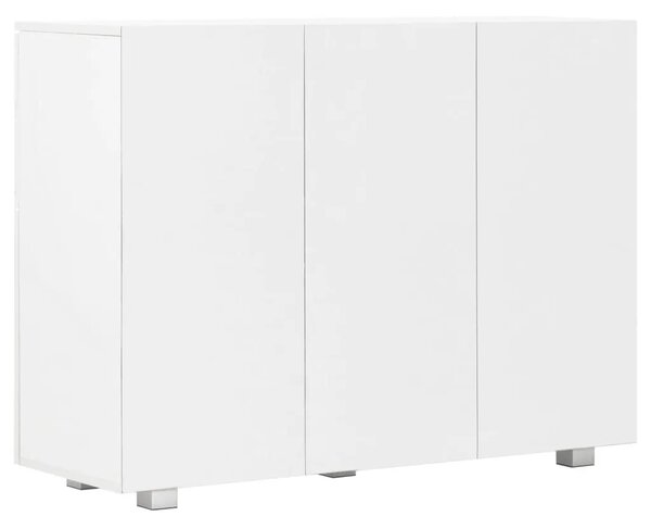 Komoda visoki sjaj bijela 107x35x80 5 cm - Bijela 1 Bijela