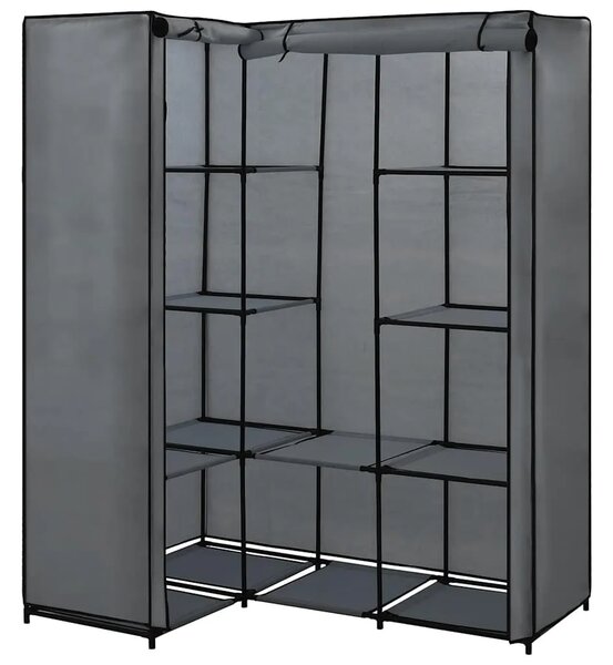 Kutni ormar sivi 130 x 87 x 169 cm - Siva 1 1 Siva