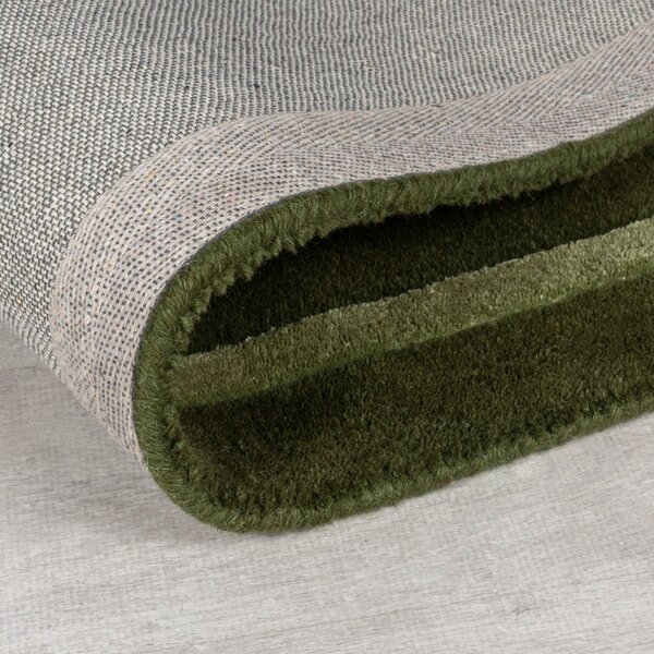 Tamno zeleni ručno rađen vunen tepih 160x230 cm Gatsby – Flair Rugs