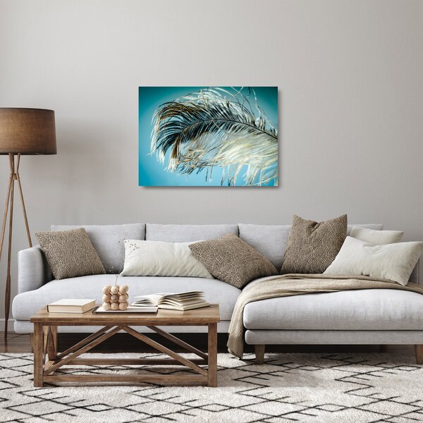 Staklena slika pera (70x50 cm)