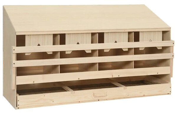 Gnijezdo za nesilice s 4 odjeljka 106x40x59 cm masivna borovina - 106 x 40 x 59 cm 106 x 40 x 59 cm