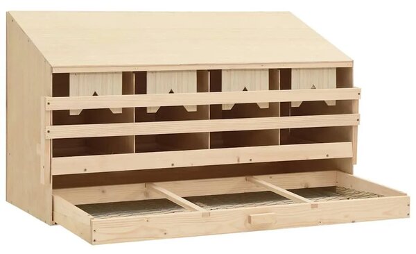 Gnijezdo za nesilice s 4 odjeljka 106x40x59 cm masivna borovina - 106 x 40 x 59 cm 106 x 40 x 59 cm