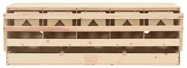 Gnijezdo za nesilice s 5 odjeljaka 117x33x38cm masivna borovina - 117 x 33 x 38 cm 117 x 33 x 38 cm