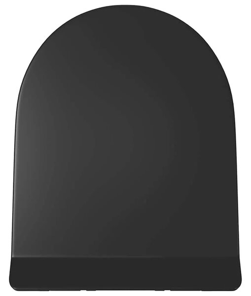 Daska za wc - Toaletna daska s mekim zatvaranjem i brzim otpuštanjem crna - Crna 46 x 36.5 cm(110 - 170 mm) 1 Crna