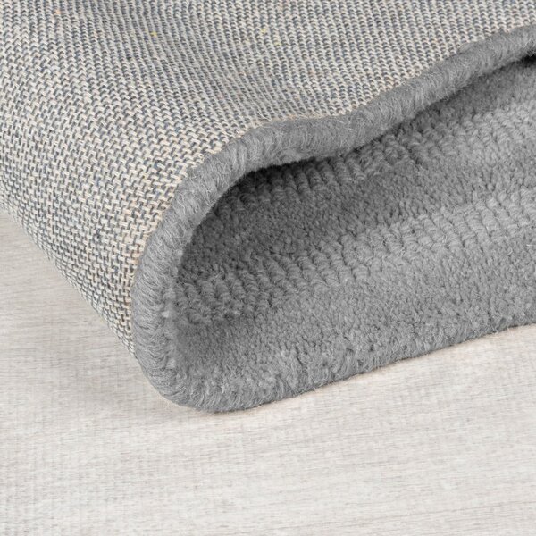 Sivi ručno rađen vunen tepih 160x230 cm Zen Rectangles – Flair Rugs