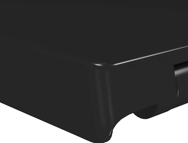 Daska za wc - Toaletna daska s mekim zatvaranjem i brzim otpuštanjem crna - Crna 46 x 36.5 cm(140 - 200 mm) 1 Crna