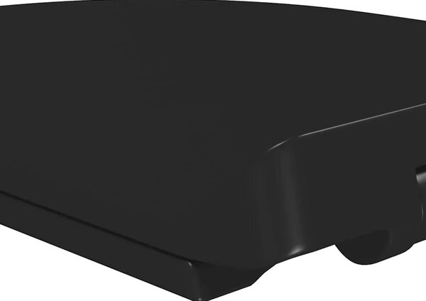 Daska za wc - Toaletna daska s mekim zatvaranjem i brzim otpuštanjem crna - Crna 46 x 36.5 cm(110 - 170 mm) 1 Crna
