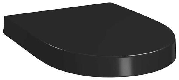 Daska za wc - Toaletna daska s mekim zatvaranjem i brzim otpuštanjem crna - Crna 46 x 36.5 cm(140 - 200 mm) 1 Crna
