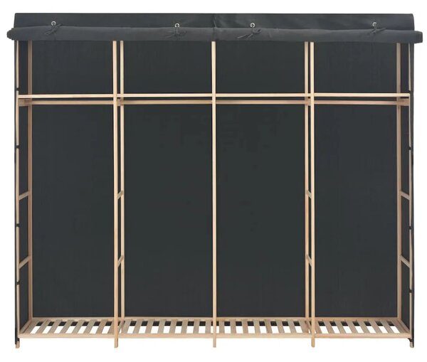 Ormar od tkanine sivi 200 x 40 x 170 cm - Siva 1 1 Siva