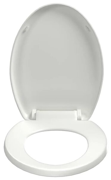 Daska za wc - Toaletna daska s mekim zatvaranjem i brzim otpuštanjem bijela - Bijela 45.5 x 37.5 cm 1 Bijela