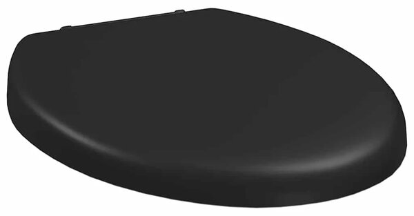Daska za wc - Toaletna daska s mekim zatvaranjem i brzim otpuštanjem crna - Crna 45.5 x 37.5 cm 1 Crna