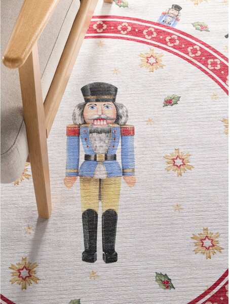 Crveni okrugao tepih s božićnim motivom ø 160 cm Toy's Delight Nutcracker – Villeroy&Boch