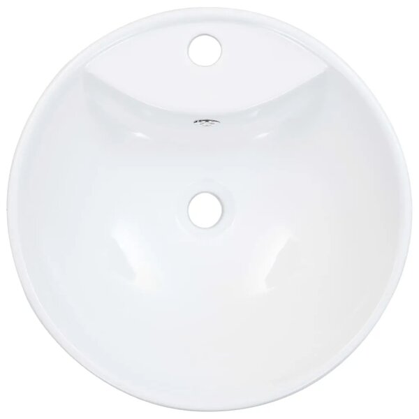 Lavabo - Umivaonik sa zaštitom od prelijevanja 46 5x18 cm keramički bijeli - Bijela Bijela