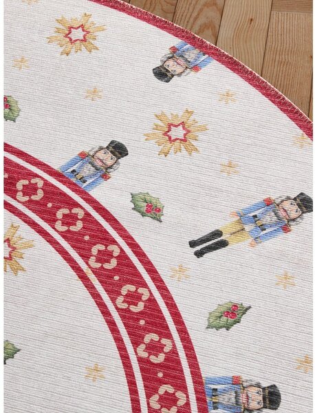 Crveni okrugao tepih s božićnim motivom ø 160 cm Toy's Delight Nutcracker – Villeroy&Boch