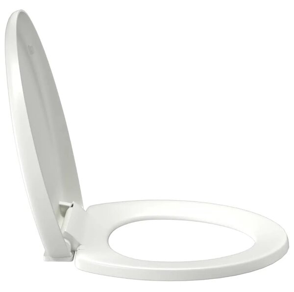 Daska za wc - Toaletna daska s mekim zatvaranjem i brzim otpuštanjem bijela - Bijela 45.5 x 37.5 cm 1 Bijela