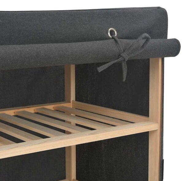 Ormar od tkanine sivi 200 x 40 x 170 cm - Siva 1 1 Siva