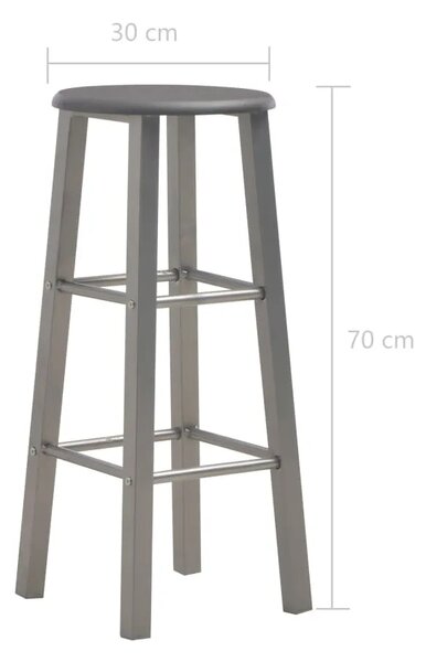 Barski stolci 2 kom antracit MDF - Antracit 2 Antracit