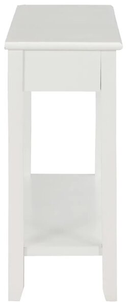 Konzolni stol bijeli 110 x 35 x 80 cm drveni - Bijela 1 Bijela