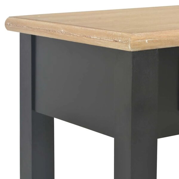 Konzolni stol crni 110 x 35 x 80 cm drveni - Crna 1 Crna