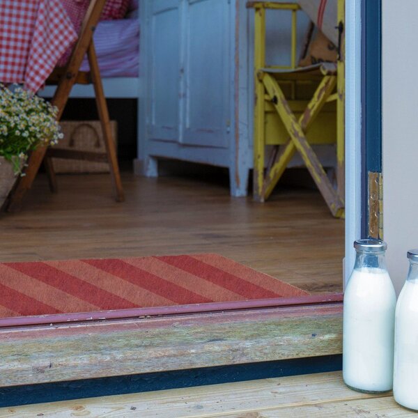 Otirač od kokosovih vlakana 40x60 cm Pink Stripe – Artsy Doormats