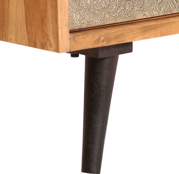 Komoda od masivnog bagremovog drva 80 x 30 x 75 cm