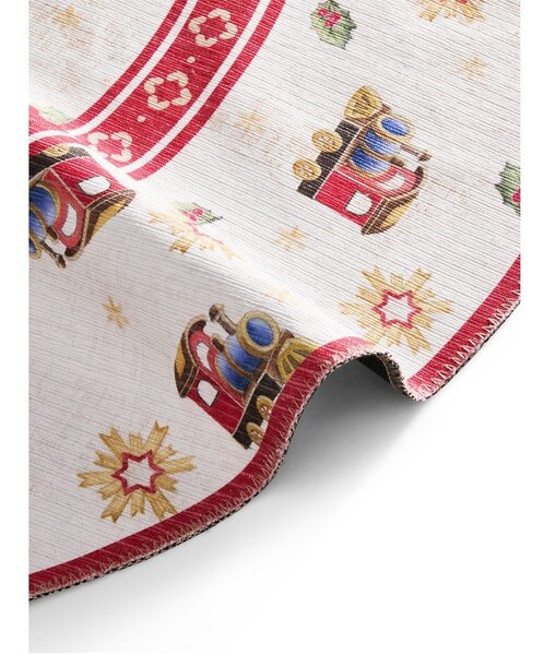 Crveni okrugao tepih s božićnim motivom ø 160 cm Toy's Delight Train – Villeroy&Boch