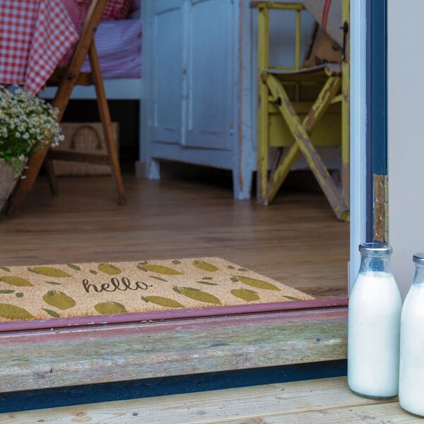 Otirač od kokosovih vlakana 40x120 cm Hello Lemons – Artsy Doormats
