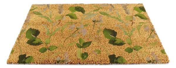 Otirač od kokosovih vlakana 40x60 cm Watercolour Leaves – Artsy Doormats