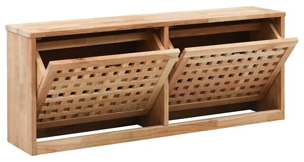 Klupa za pohranu cipela od masivne orahovine 94 x 20 x 38 cm - 1 38 cm 94 cm 1