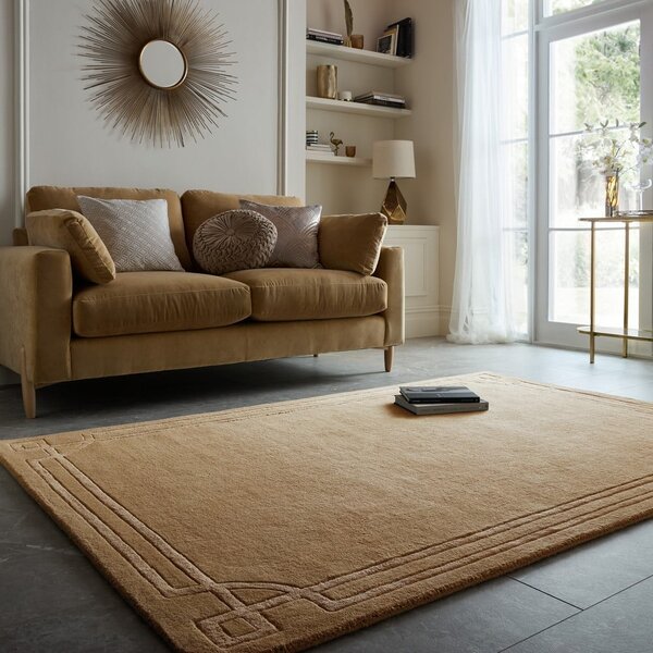 Ručno rađen vunen tepih boje terakote 120x170 cm Gatsby – Flair Rugs
