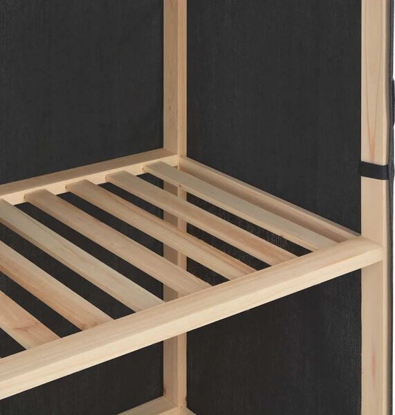 Ormar od tkanine sivi 135 x 40 x 170 cm - Siva 1 1 Siva