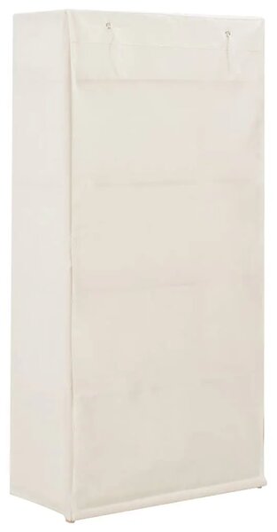 Ormar od tkanine bijeli 79 x 40 x 170 cm - Bijela 79 x 40 x 170 cm 1 1