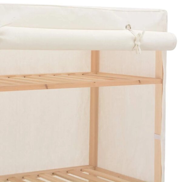 Ormar od tkanine bijeli 79 x 40 x 170 cm - Bijela 79 x 40 x 170 cm 1 1