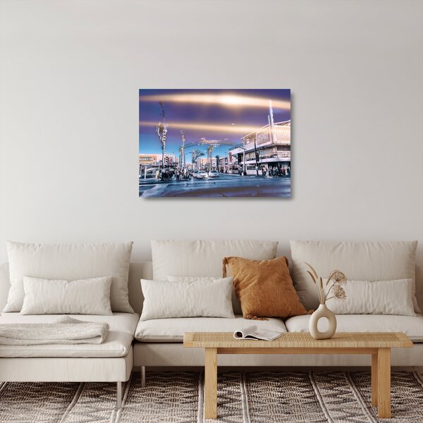 Staklena slika ulice u Las Vegasu (70x50 cm)