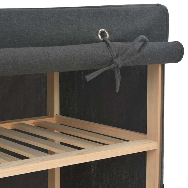 Ormar od tkanine sivi 135 x 40 x 170 cm - Siva 1 1 Siva