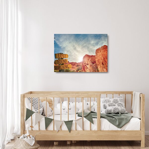 Staklena slika putokaza s natpisom (70x50 cm)