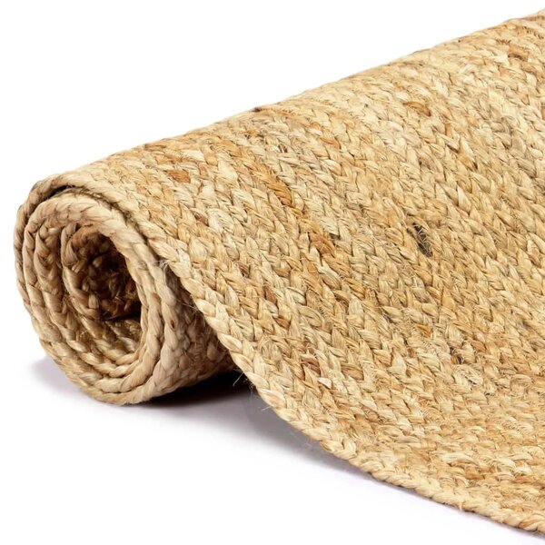 Ručno rađeni tepih od jute prirodne boje 80 x 160 cm - Prirodna 80 x 160 cm 80 x 160 cm Prirodna