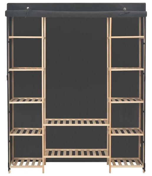 Ormar od tkanine sivi 135 x 40 x 170 cm - Siva 1 1 Siva