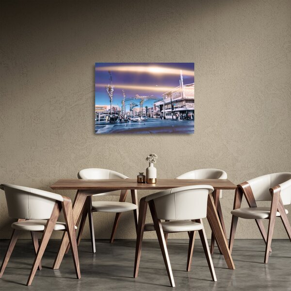 Staklena slika ulice u Las Vegasu (70x50 cm)