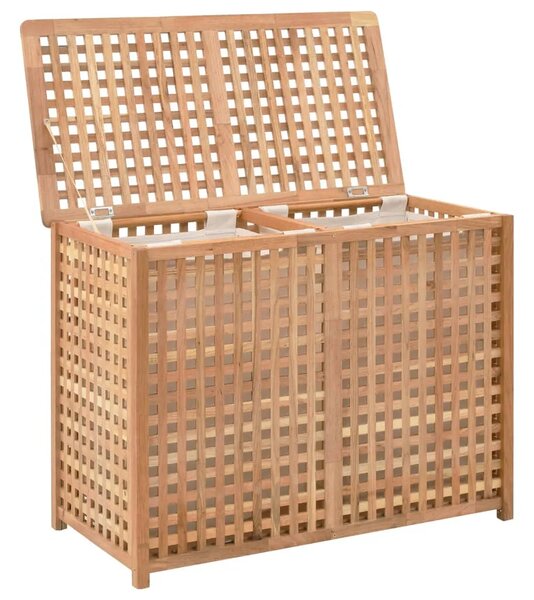 Košara za rublje 87 5 x 46 x 67 cm od masivnog drva oraha - 87.5 x 46 x 67 cm 1 87.5 x 46 x 67 cm
