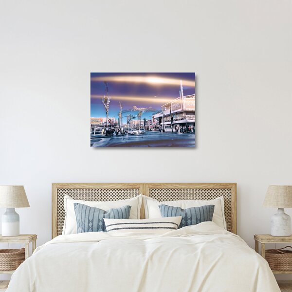 Staklena slika ulice u Las Vegasu (70x50 cm)