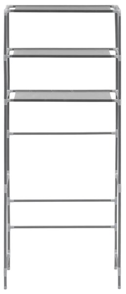 Stalak za pohranu iznad perilice 3 razine srebrni 69x28x169 cm - Srebrno 69 x 28 x 169 cm Srebrno 69 x 28 x 169 cm