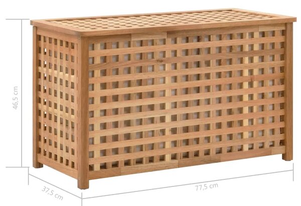 Škrinja za rublje od masivne orahovine 77 5 x 37 5 x 46 5 cm - 77.5 x 37.5 x 46.5 cm 1 77.5 x 37.5 x 46.5 cm