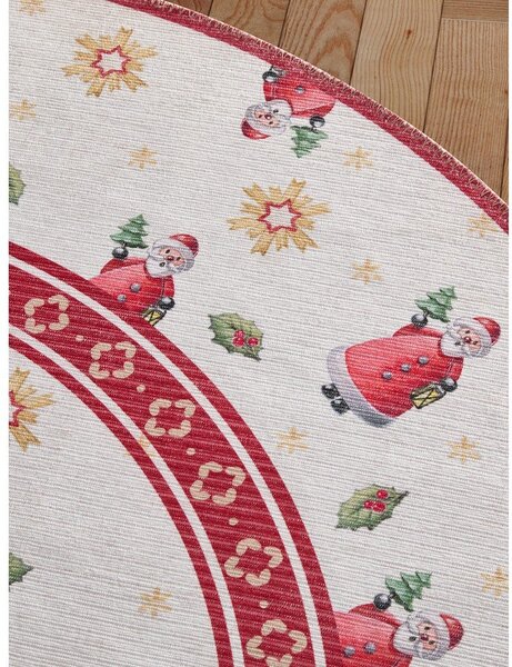 Crveni okrugao tepih s božićnim motivom ø 160 cm Toy's Delight Santa Claus – Villeroy&Boch