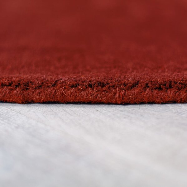 Ciglasti ručno rađen vunen okrugao tepih ø 150 cm Mia Segment – Flair Rugs