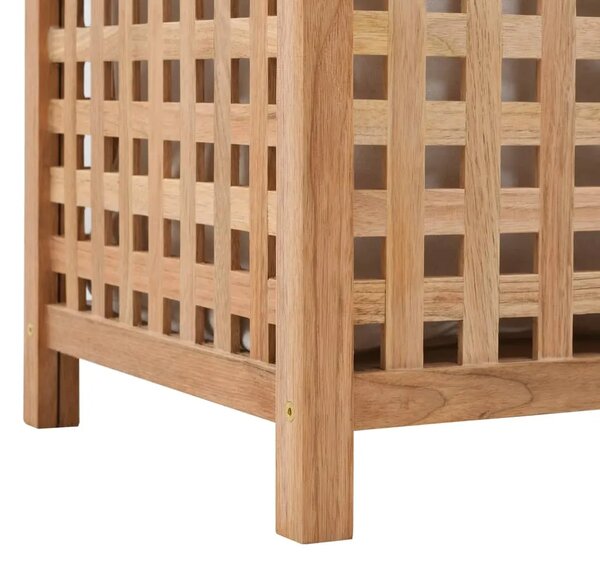 Košara za rublje 39 x 39 x 65 cm od masivnog drva oraha - 39 x 39 x 65 cm 1 39 x 39 x 65 cm