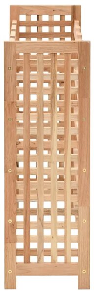 Stalak za vino za 25 boca od masivne orahovine 63 x 25 x 73 cm