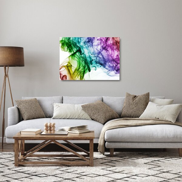 Staklena slika - dim u boji (70x50 cm)